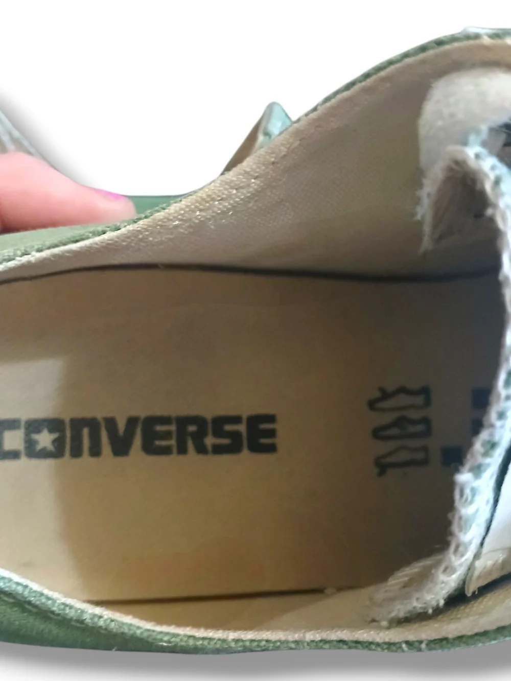 *CALIFORNIA GREENS* Low-Top CONVERSE ALL*STAR Sneakers - Clean Vintage Vibe RARE